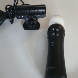 Sony Black PlayStation eye Camera and motion Controller Bundle Pack PS3